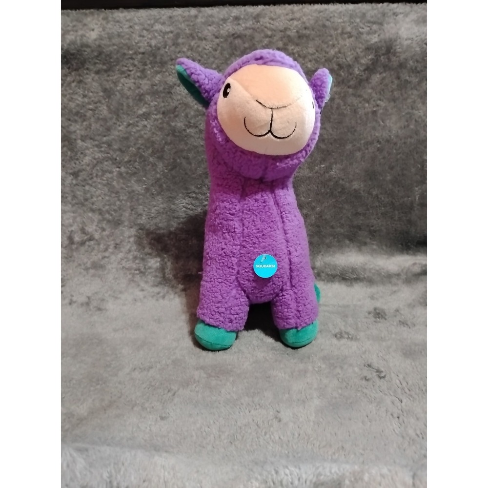 Pet Smart Legend Squeaky Purple Llama Plushed Stuffed Animal 15"